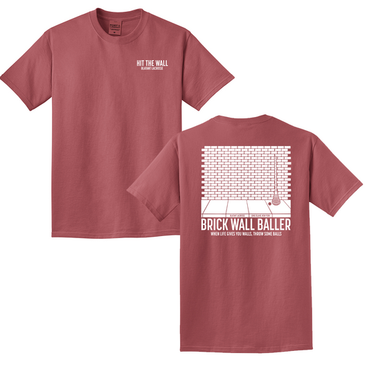Blatant Lacrosse Brick Wall Baller T-Shirt