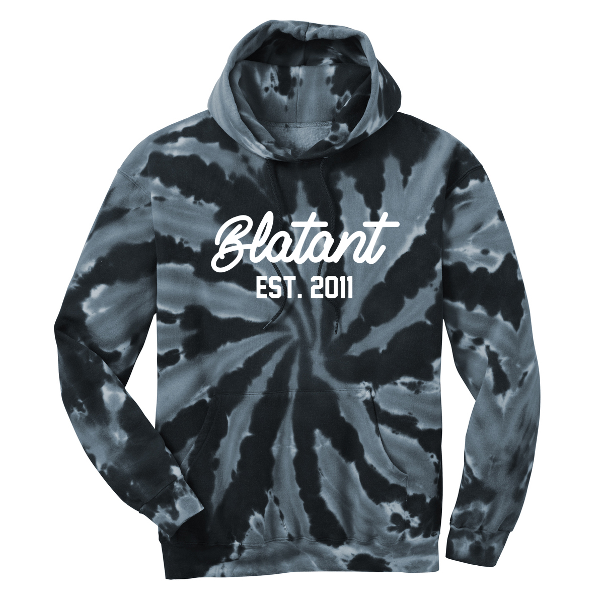 Blatant Lacrosse Black Tie Dye Hoodie