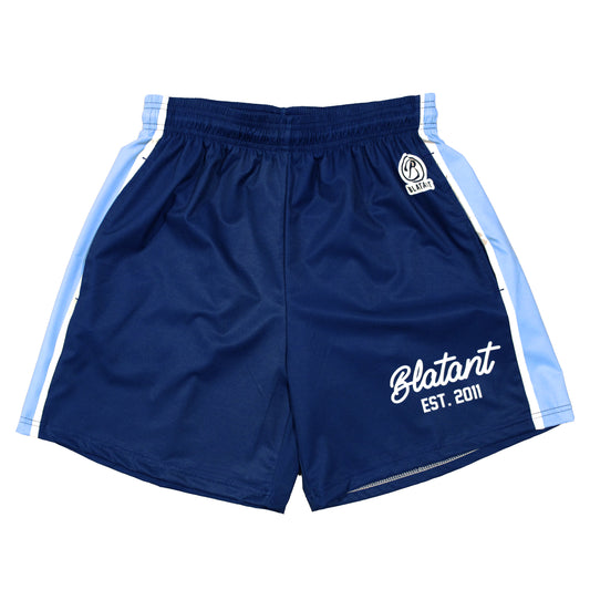 Blatant Lacrosse Move Shorts - Navy/Carolina