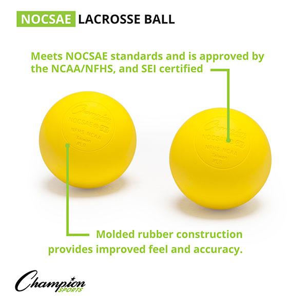 Champion Lacrosse Balls (Case 120) YELLOW