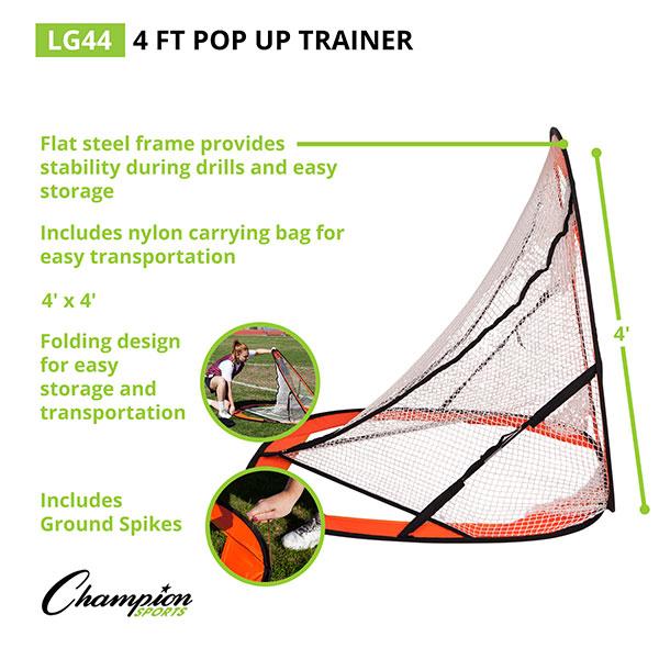Pop-Up Lacrosse Target Trainer (4x4)