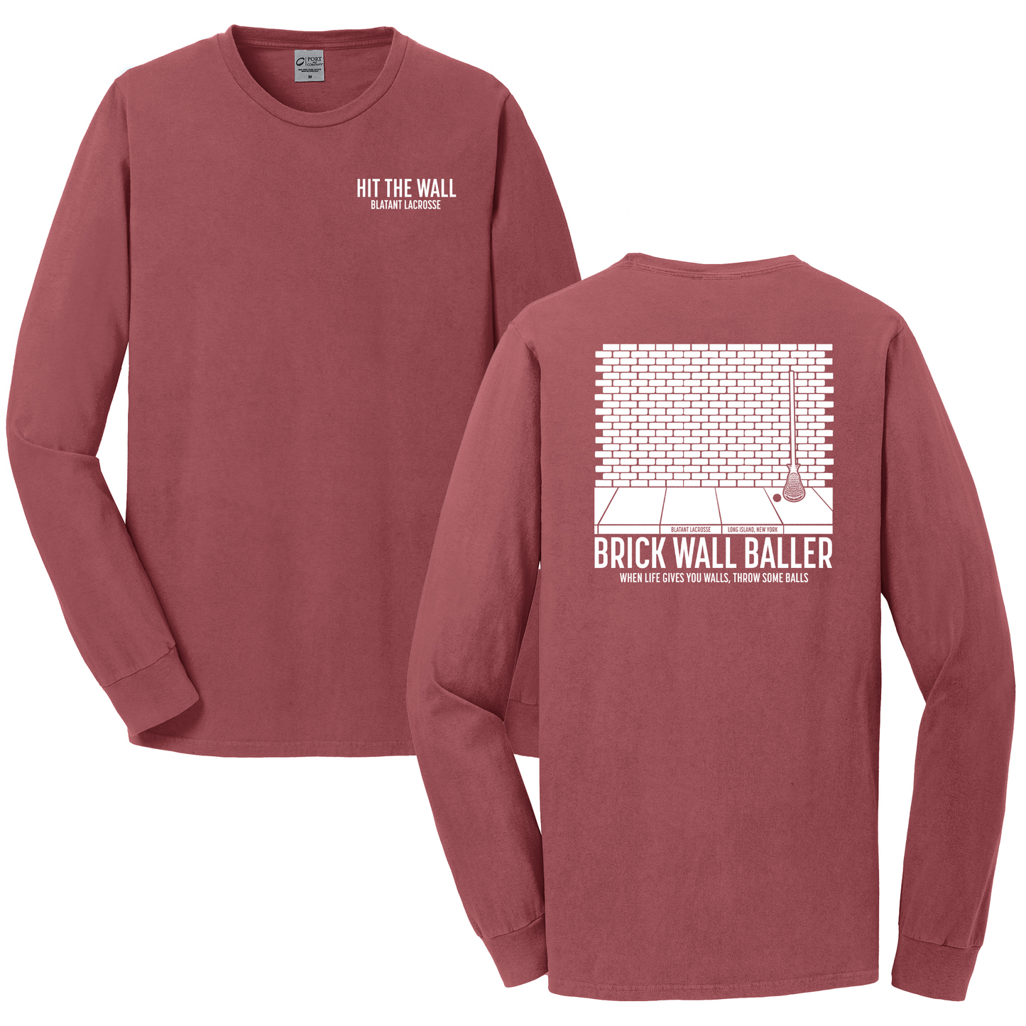 Blatant Lacrosse Brick Wall Baller Long Sleeve