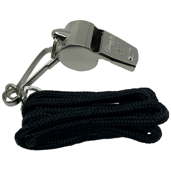 Metal Whistle and Lanyard (12 Pack)