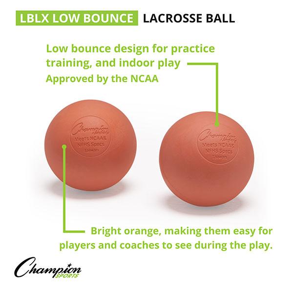 Champion Lacrosse Low Bounce Balls (Case 120)